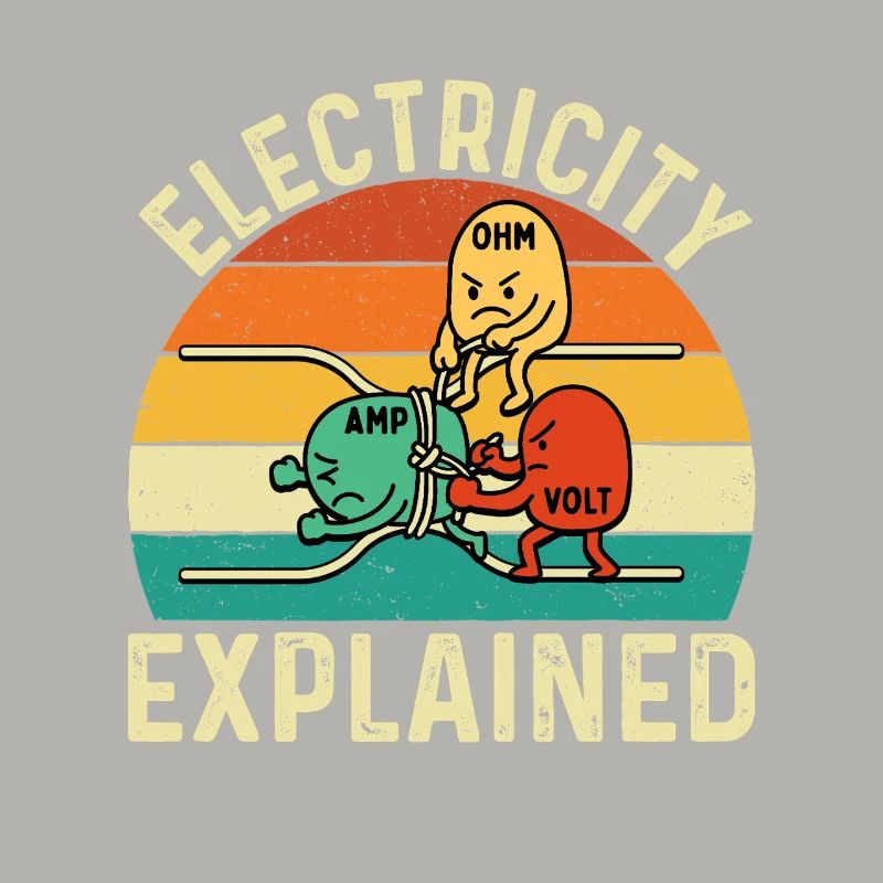 Electricity Explained Funny Engineer STEM Quote