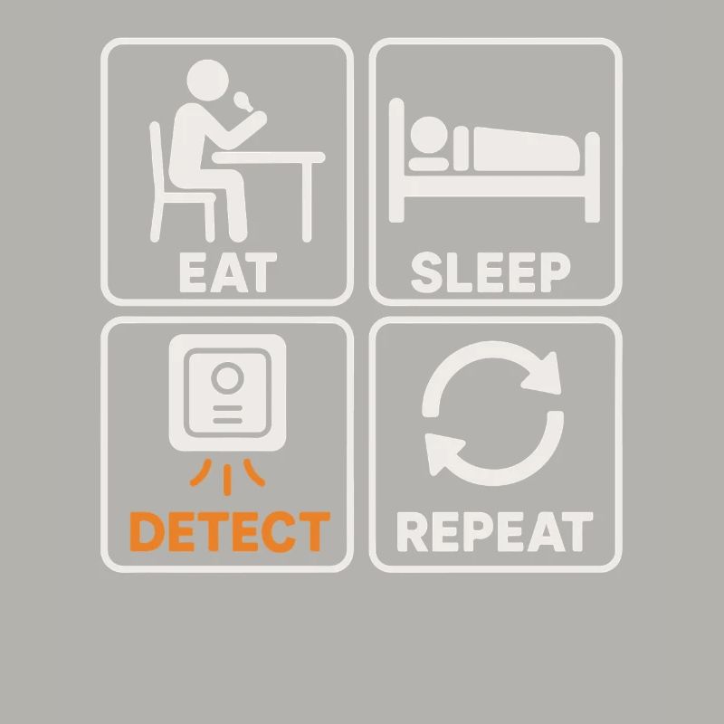 Eat Sleep Detect Repeat Metal Detecting Fun