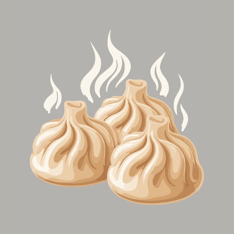 Dampfende Dumpling-Design