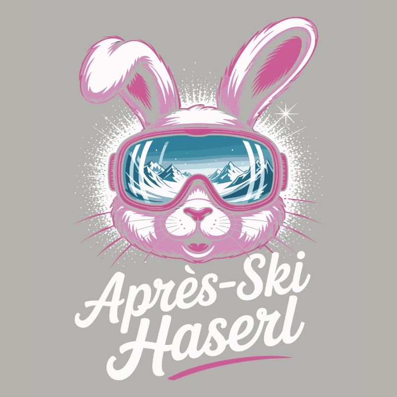 Après-ski bunny hut fun Skier ski bunny