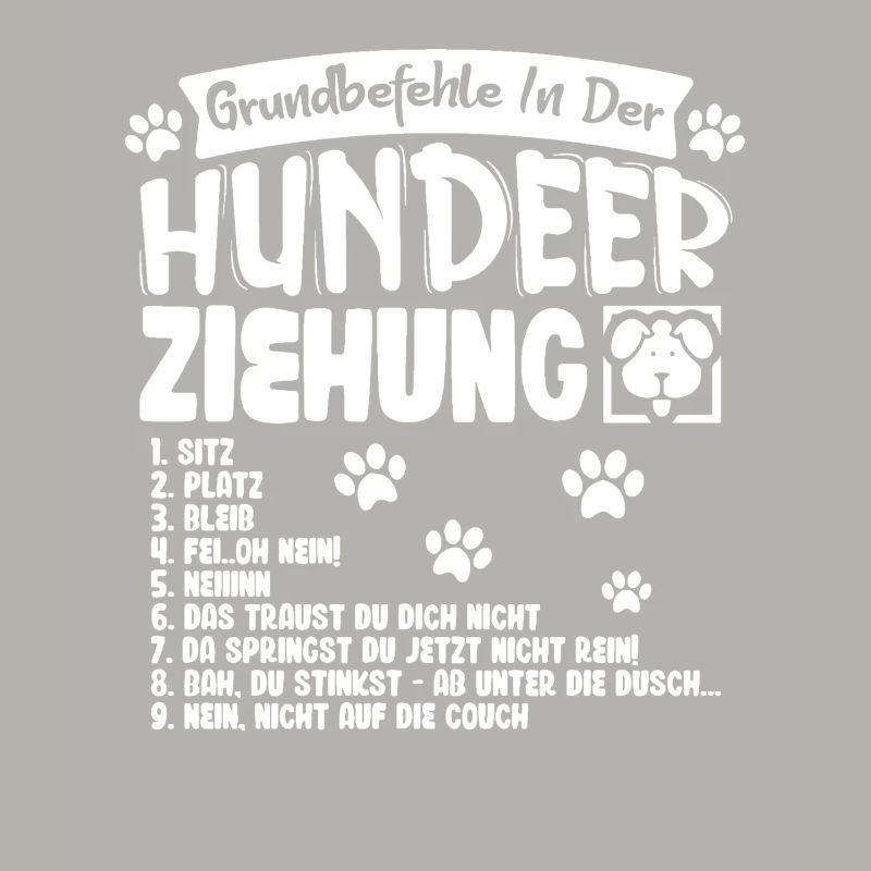 Commandes de base du motif du chien dressé
