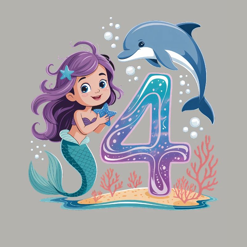 4e anniversaire de la sirène 4 ans