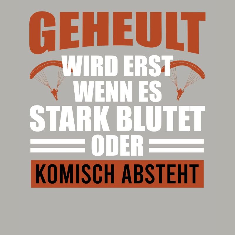 Gleitschirm GEHEULT WIRD ERST WENN ES BLUTET