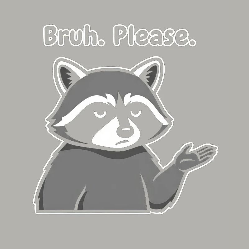 Bruh Bitte Waschbär-Meme
