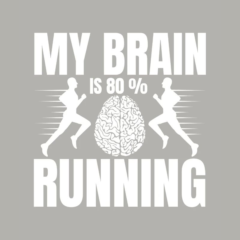 Marathon Runner My Brain Is 80 % Running Gift