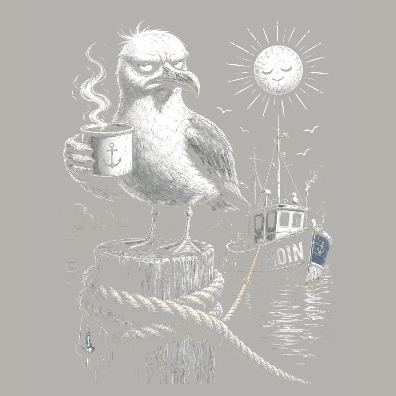 MOIN – Grummeliges Möwe mit Kaffee