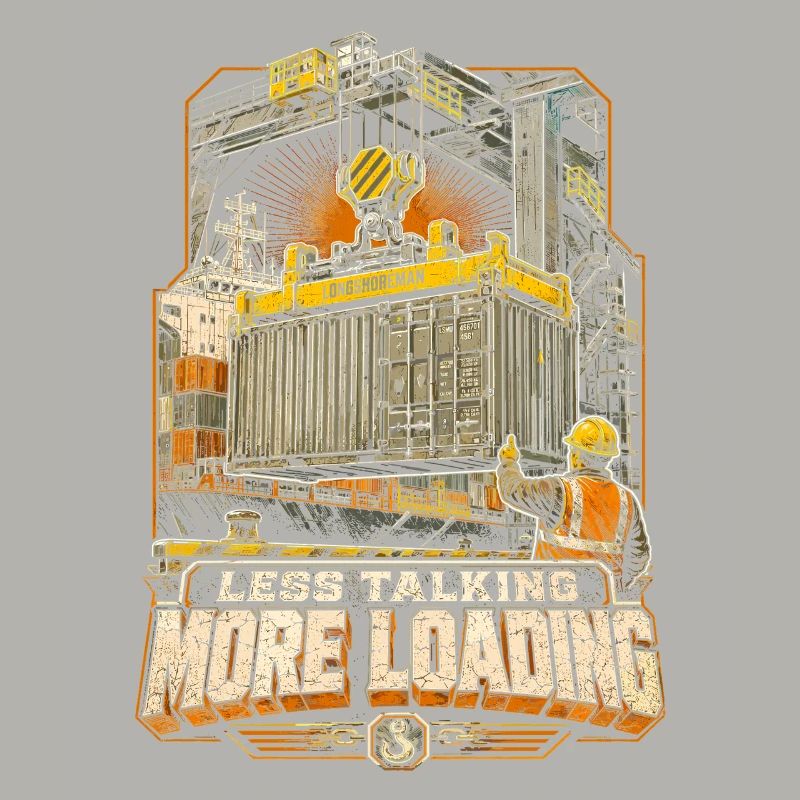 Dock Workers Less Talking More Loading
