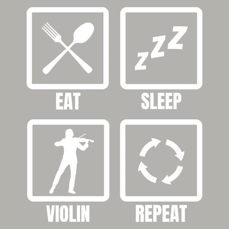 Manger dormir Violon Répéter
