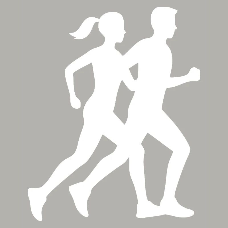 Dynamic Running Silhouette Design