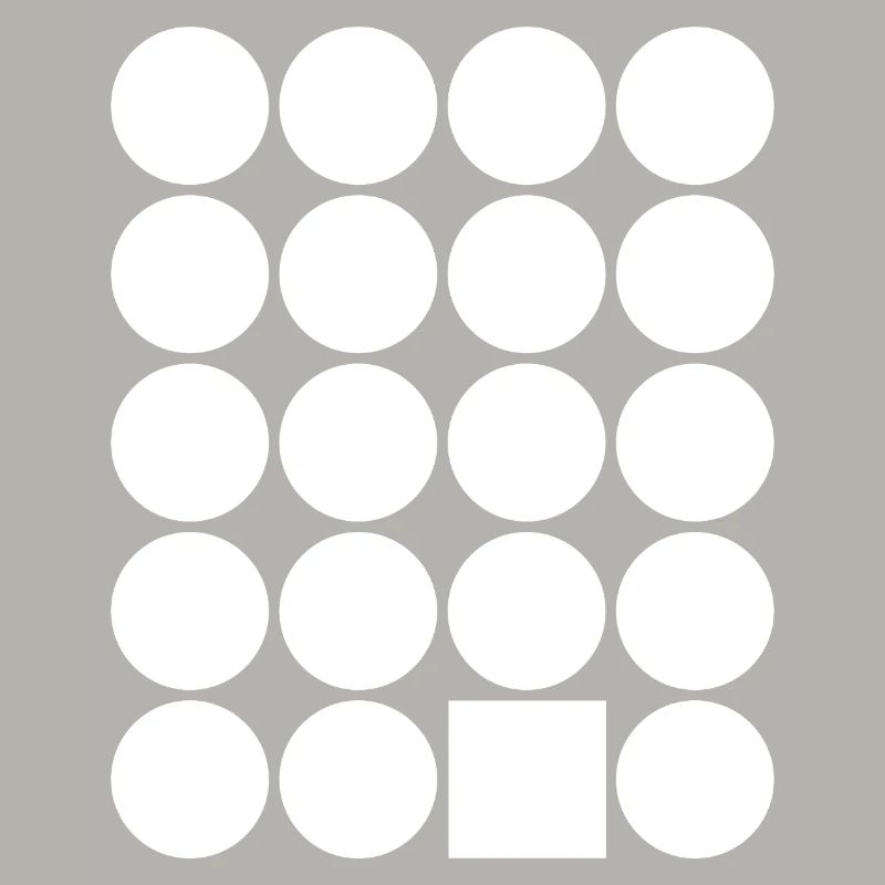 Polka Dot Grid with Accent Square