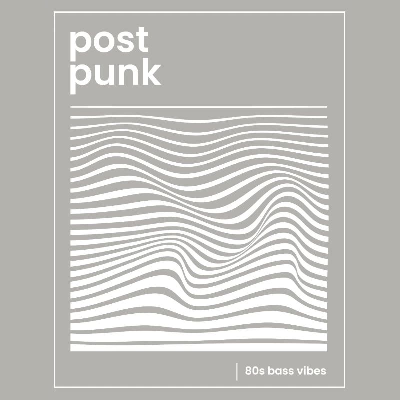 Affiche de motifs post-punk wave