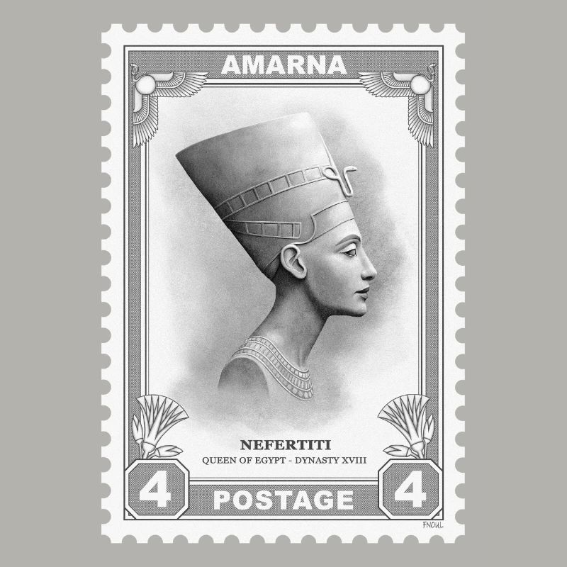 Nofretete-Stempel