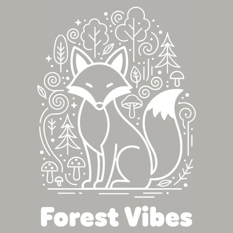 Renard des forêts dans la forêt nuageuse