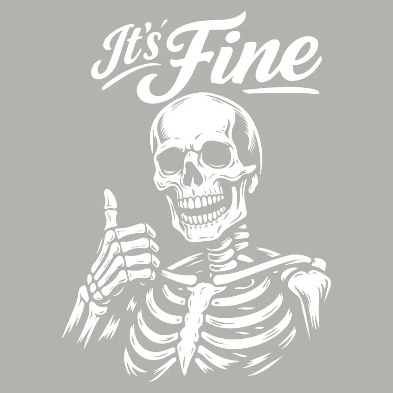 Its Fine Skeleton Thumb Up