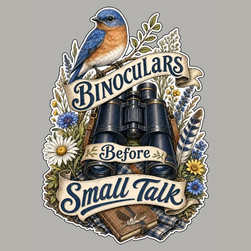 Binoculars Before Small Talk Clouds