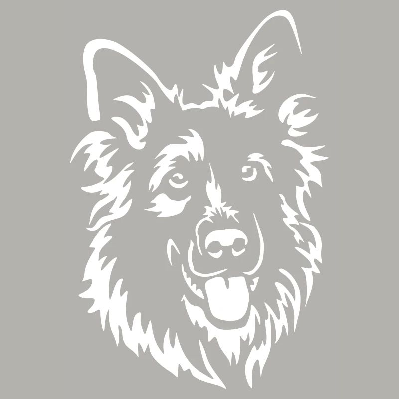 German Shepherd Head "Black Edition"