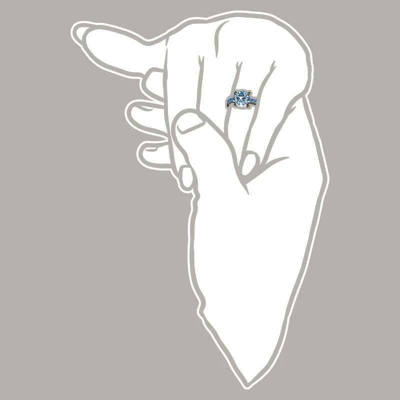 Verlobungs-Ehering-Hand