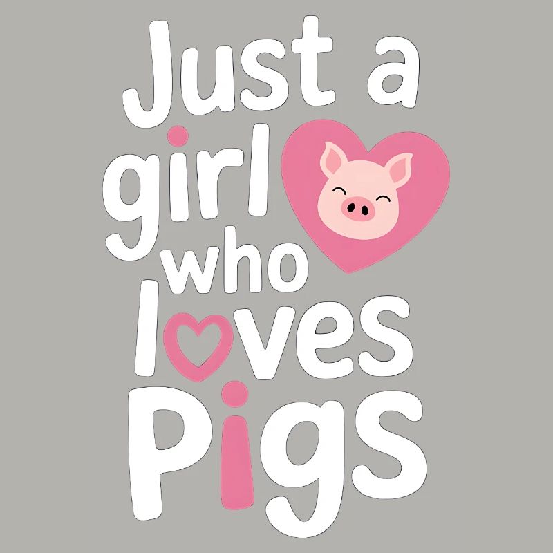 Nur ein Mädchen, das Schweine liebt