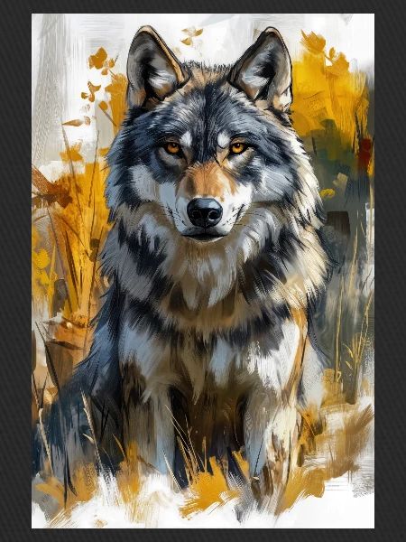 Illustration of a wolf