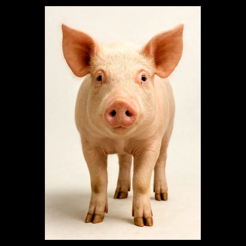 Charme de gros plan du cochon
