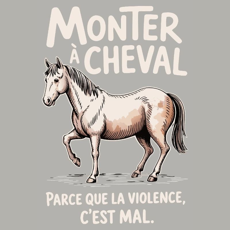 Monter à cheval, parce que la violence c’est mal