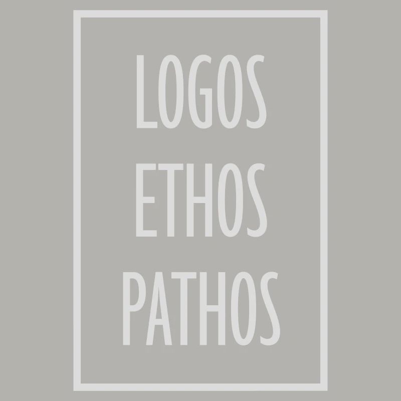 Logos Ethos Pathos Rhetorik Philosophie Student