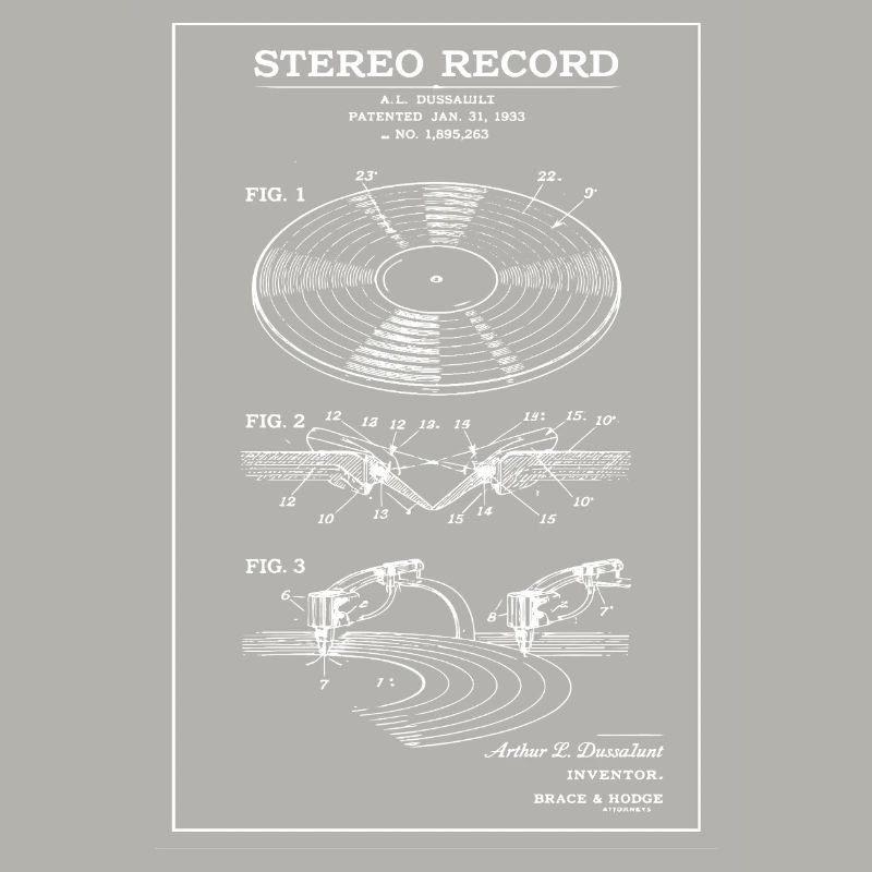 Schéma stéréo vinyle vintage