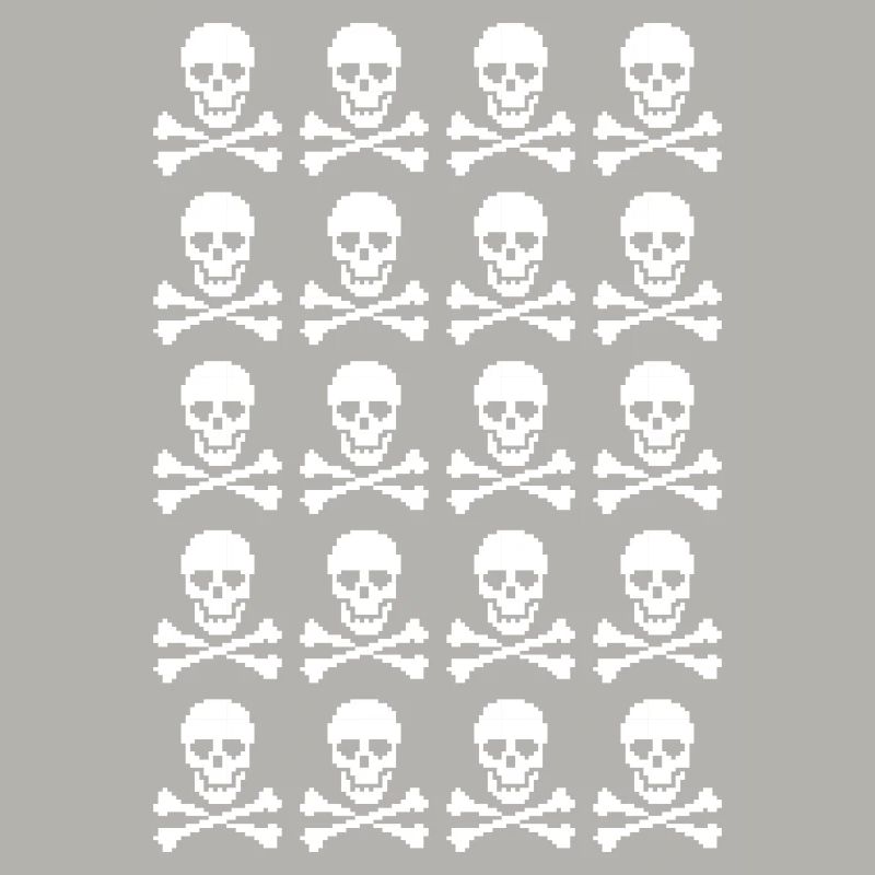 Skull & Crossbones Repeating Pattern