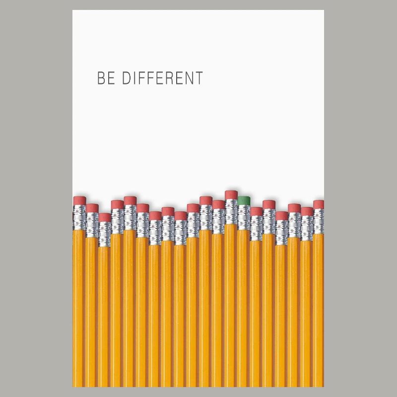 Be Different Minimalist Statement Design