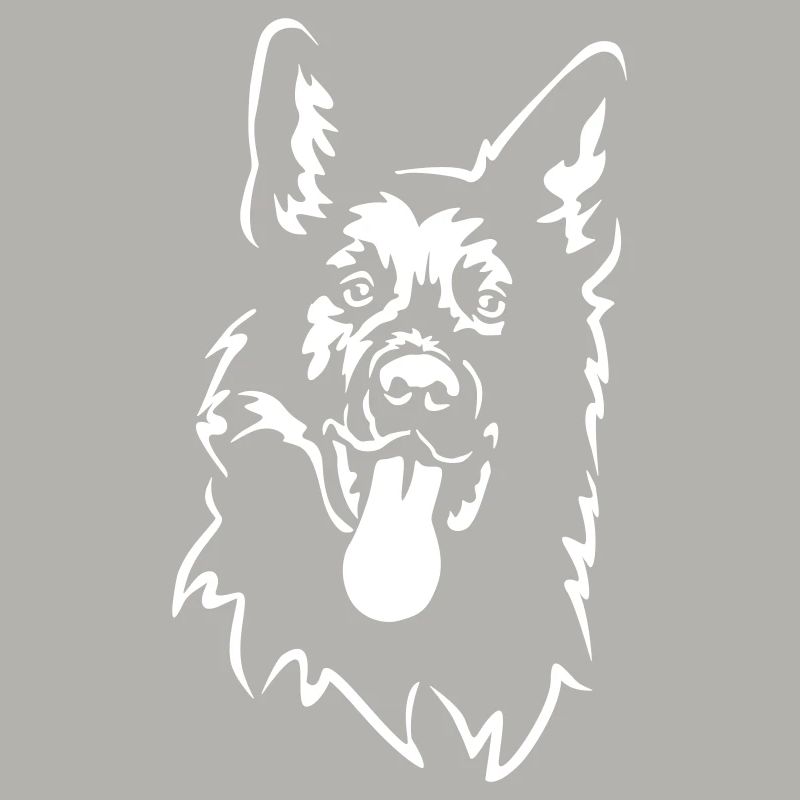 German Shepherd Head "Black Edition"