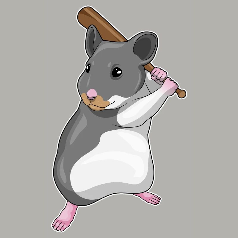 Hamster Baseball Batte de Baseball