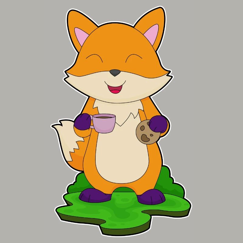 Fuchs Kaffee Cookie