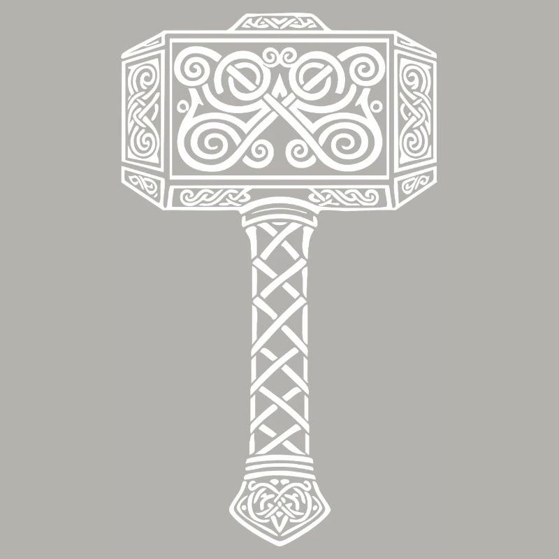 Mjölnir Thors Hammer Wikinger-Maskottchen