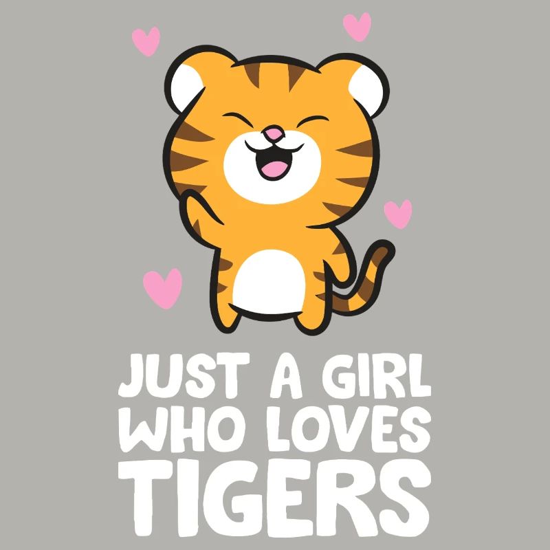 Nur ein Mädchen, das Tiger liebt