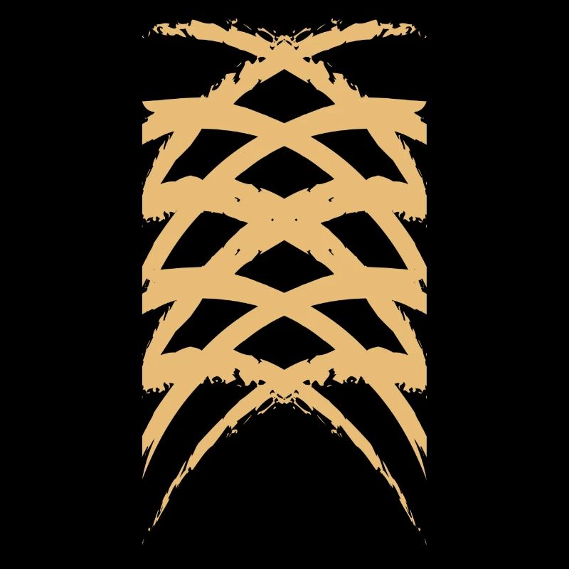 Diamond Art Crossed Pattern Woody Bones