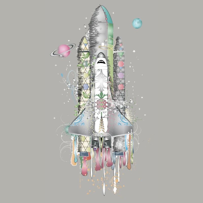 Imaginative Space Shuttle - Artfully Designed