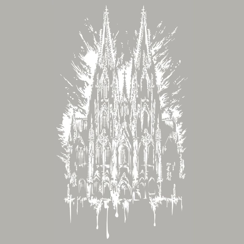 Kölner Dom Graffiti Splash Illustration