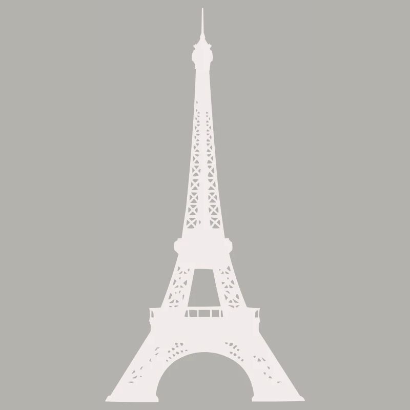 Silhouette de la Tour Eiffel Imprimé