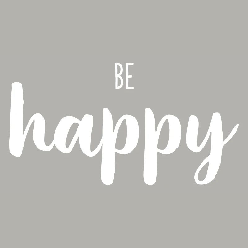 Be Happy Lettrage à la main Lettrage
