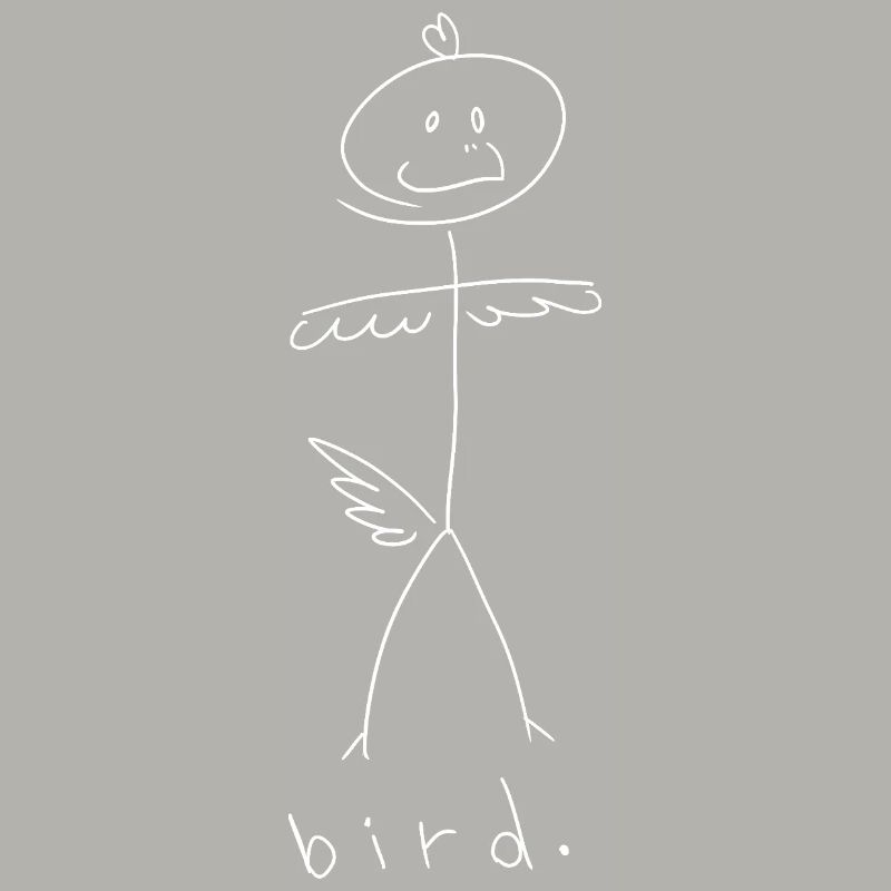 Oiseau. (lignes blanches) (par Leni Riosa)
