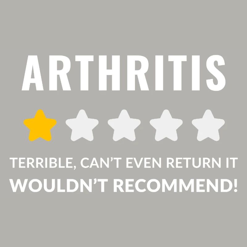 Conception typographique audacieuse pour la sensibilisation à l'arthrite