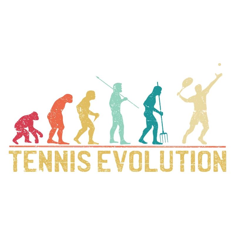 Tennis Evolution Evolution Graphic Design