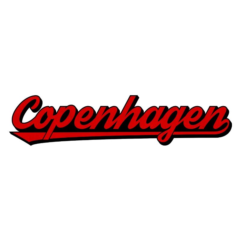 Lettrage rétro de Copenhague