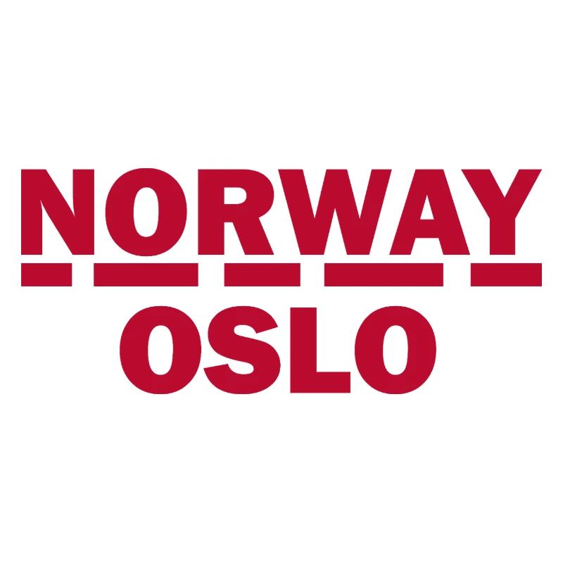 Oslo Nordic Retro Typography Tee