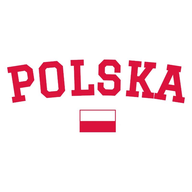Polen Flagge Design Rot