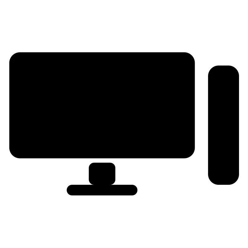 Icône minimaliste de configuration PC – Gamer Design