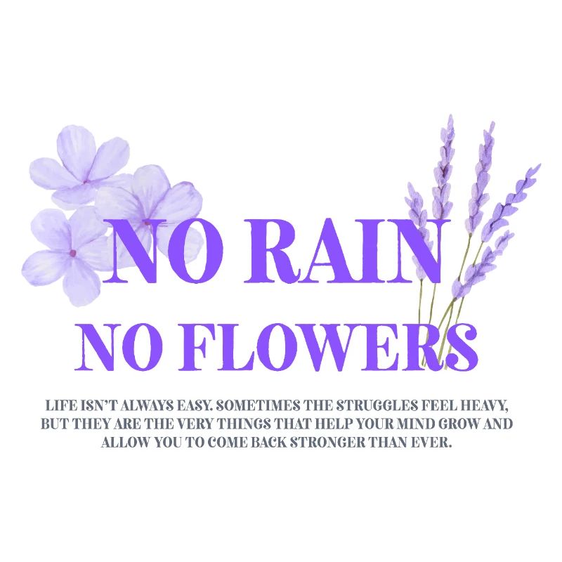 Pas de pluie, pas de fleurs