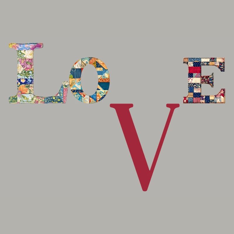 Love Patchwork Typography