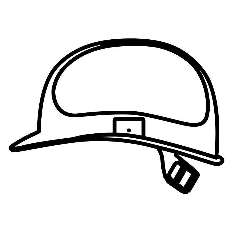 Helmet Construction Worker Outline Smybol