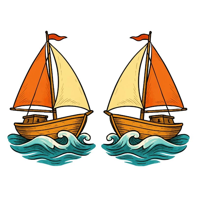 Segelboote im Meer
